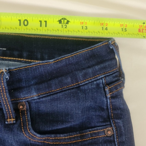 Old Navy Womens Jeans Size 4 Short Low Rise Skinny Leg Dark Wash Blue Denim - Picture 3 of 14